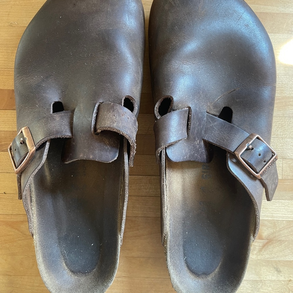 Birkenstock Boston clog Dark Brown Leather